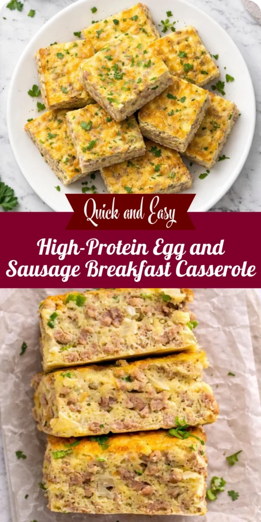 High-Protein Egg and Sausage Breakfast Casserole