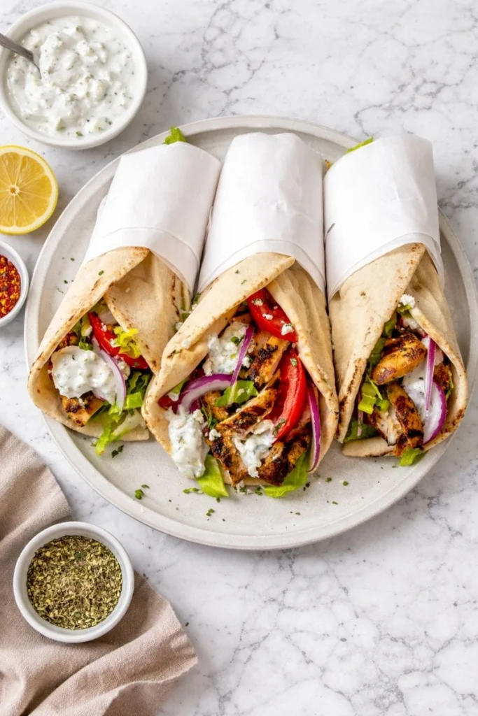 High-Protein Greek Chicken Gyro Bowls