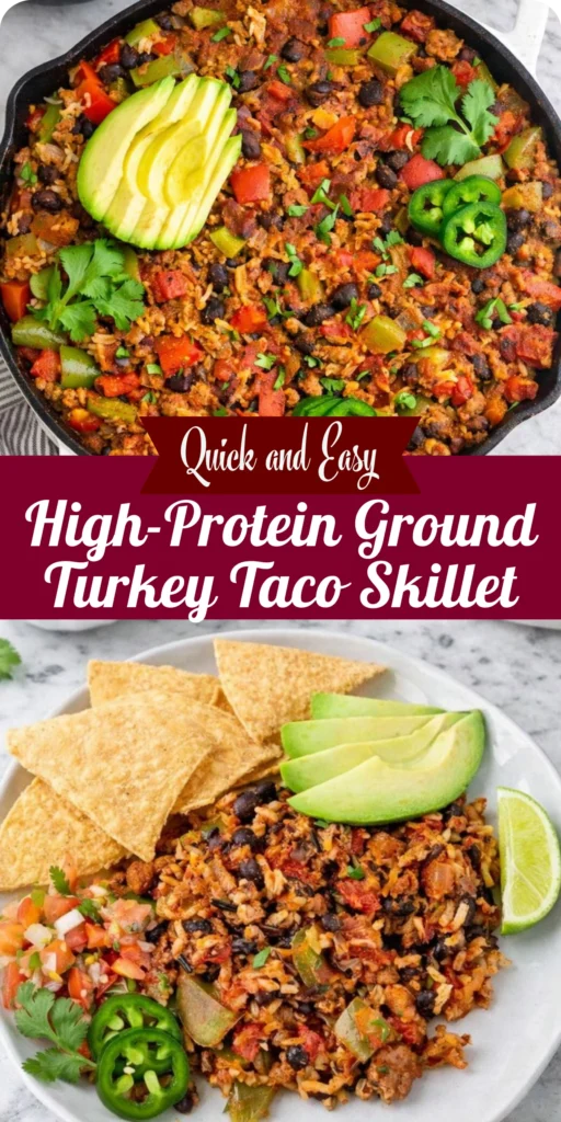 High-Protein Ground Turkey Taco Skillet