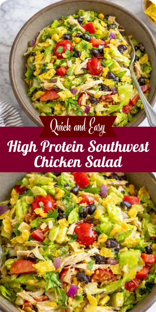 High Protein Southwest Chicken Salad