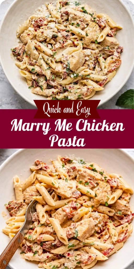 Marry Me Chicken Pasta