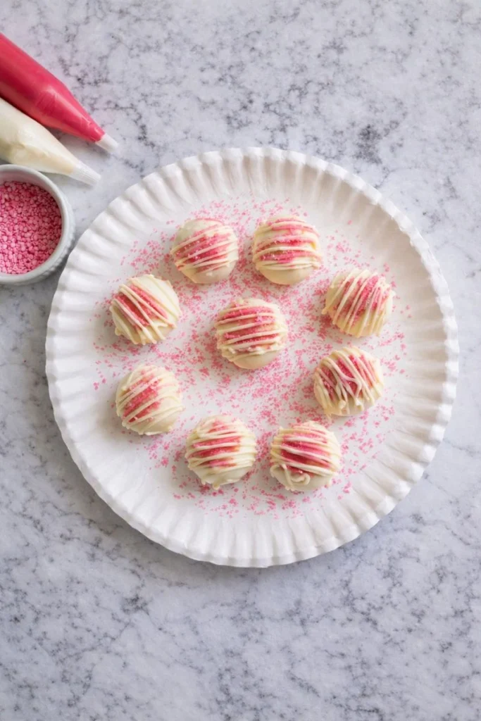 No-Bake Chocolate Peanut Butter Valentine’s Treats