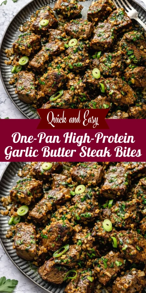 One-Pan High-Protein Garlic Butter Steak Bites