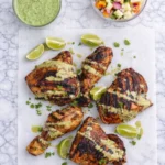 Peruvian Grilled Chicken with Creamy Green Sauce