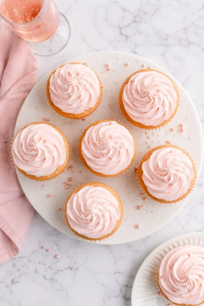 Pink Champagne Cupcakes