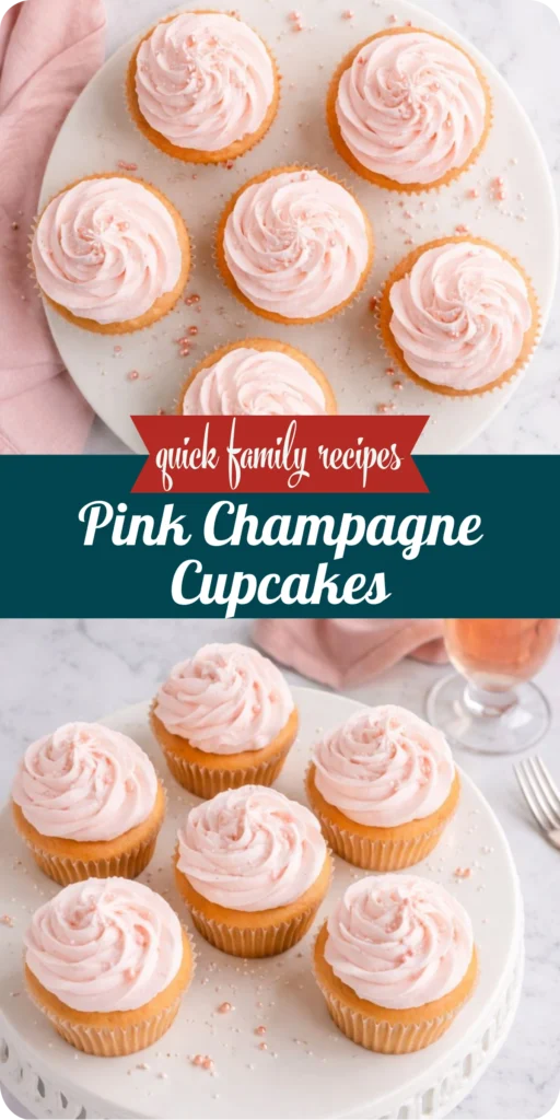 Pink Champagne Cupcakes