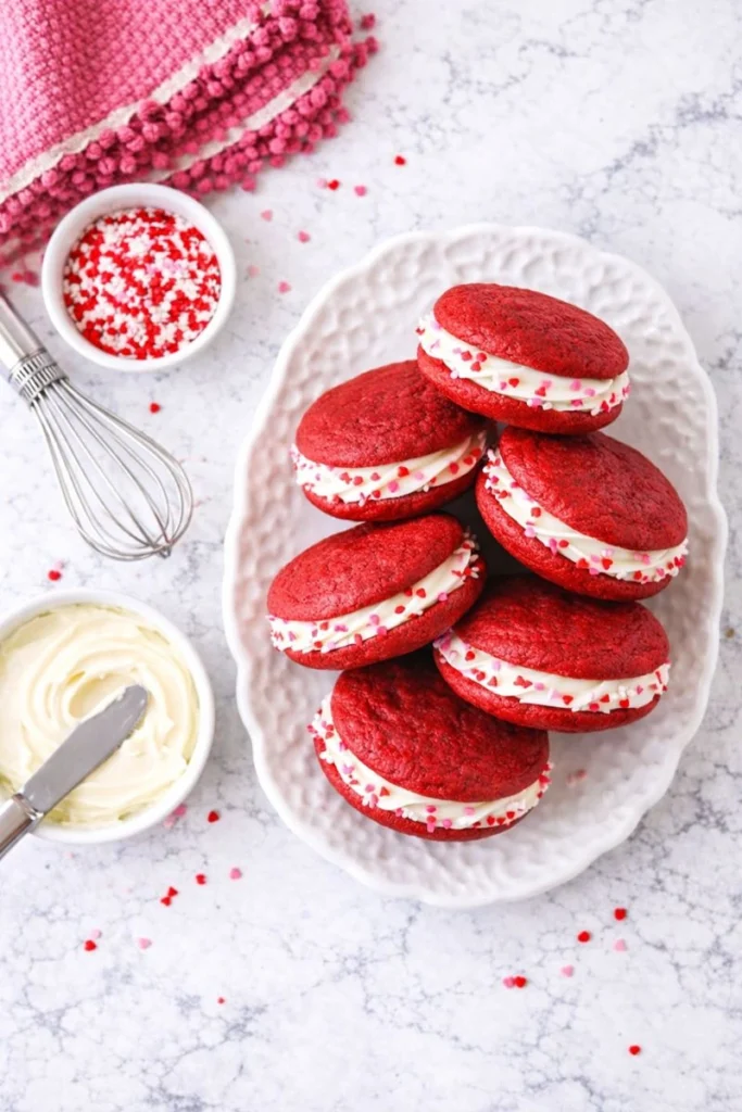 Red Velvet Sandwich Cookies