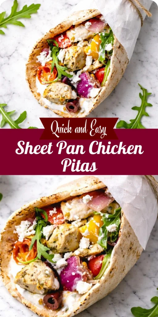 Sheet Pan Chicken Pitas