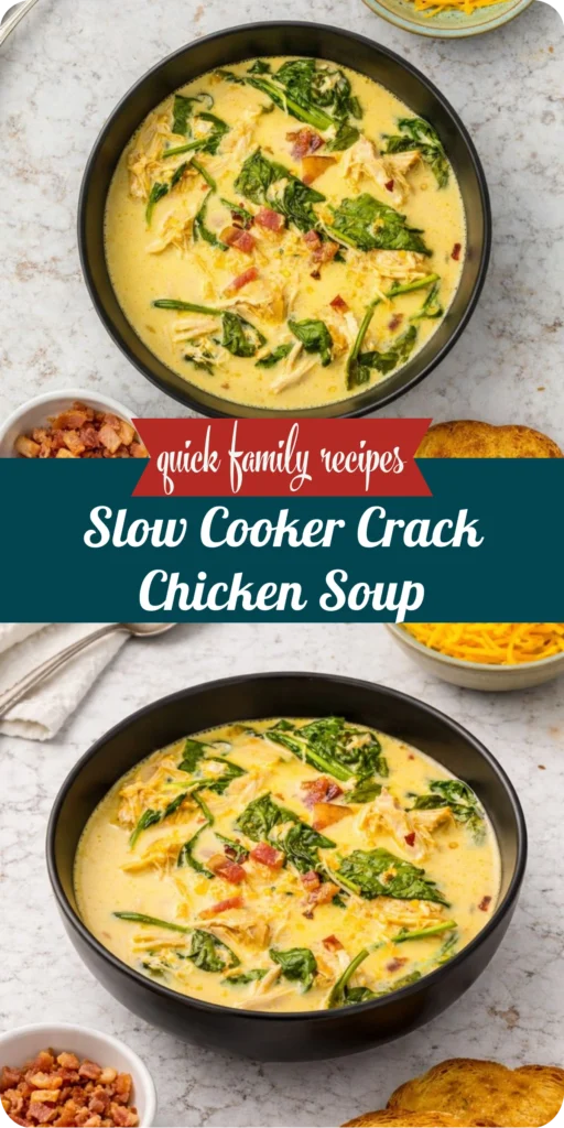 Slow Cooker Crack Chicken Soup