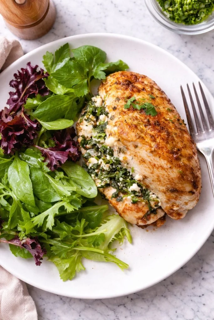 Spinach & Feta Stuffed Chicken Breast