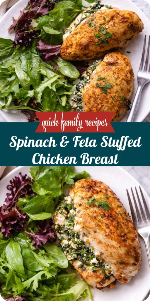 Spinach & Feta Stuffed Chicken Breast