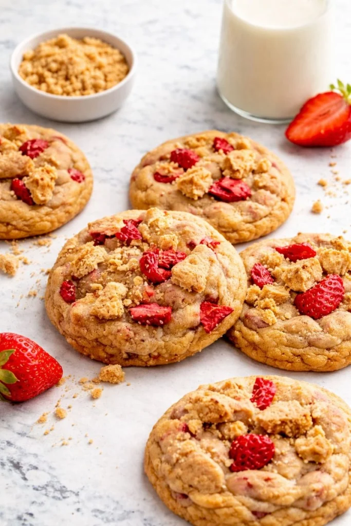 Strawberry Cheesecake Cookies