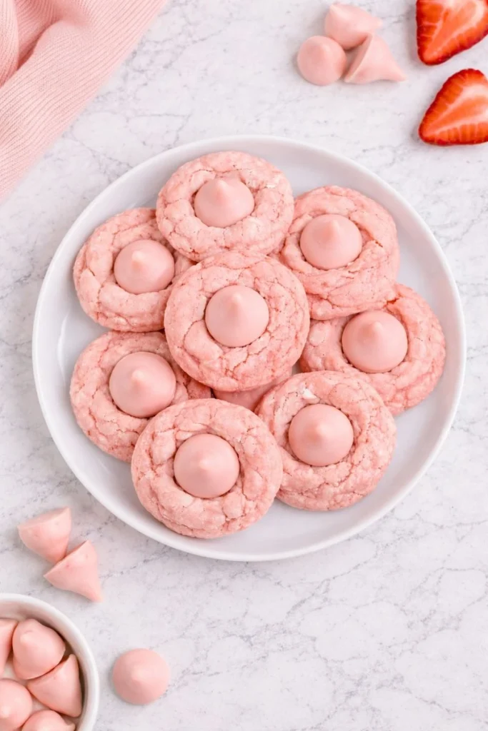 Strawberry Kiss Cookies
