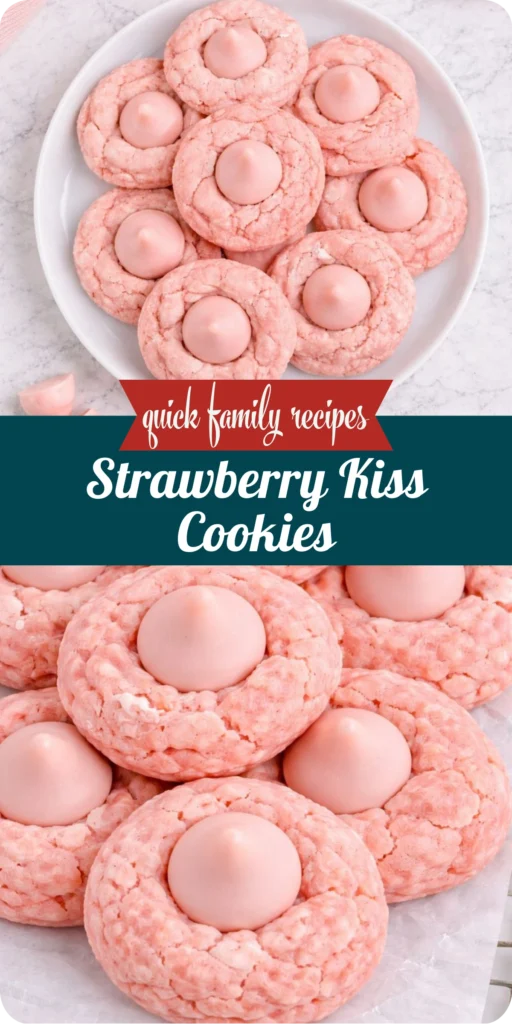 Strawberry Kiss Cookies