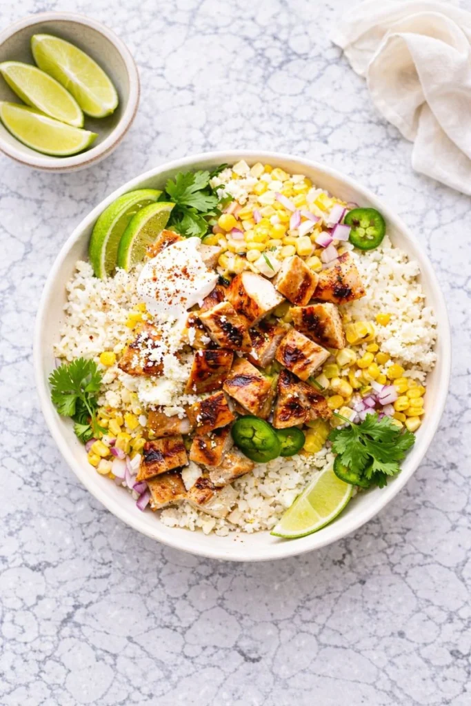 Street Corn Chicken Bowl