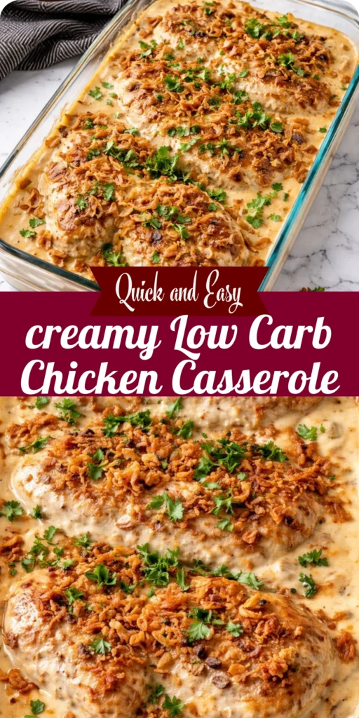 creamy Low Carb Chicken Casserole