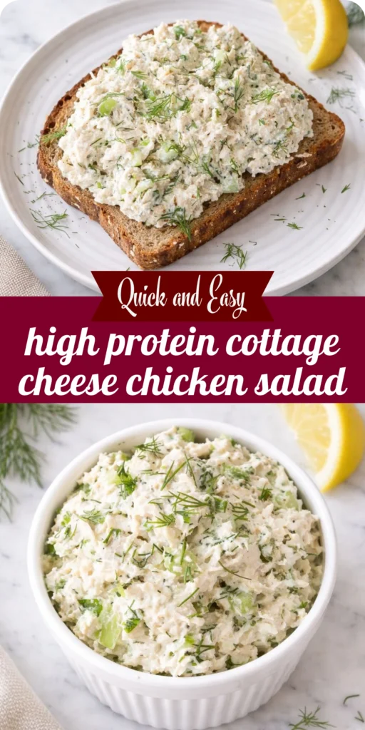 high protein cottage cheese chicken salad