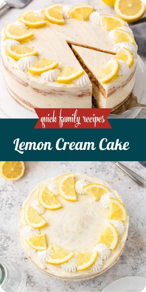 Lemon Cream Cake Recipe
