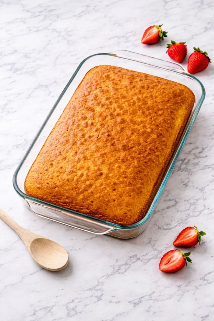 Strawberry Lemon Easter Poke Cake