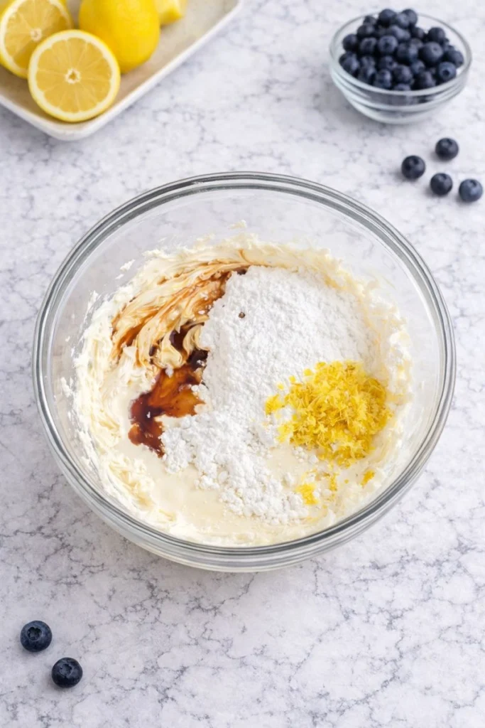Lemon Blueberry Easter Cake Roll