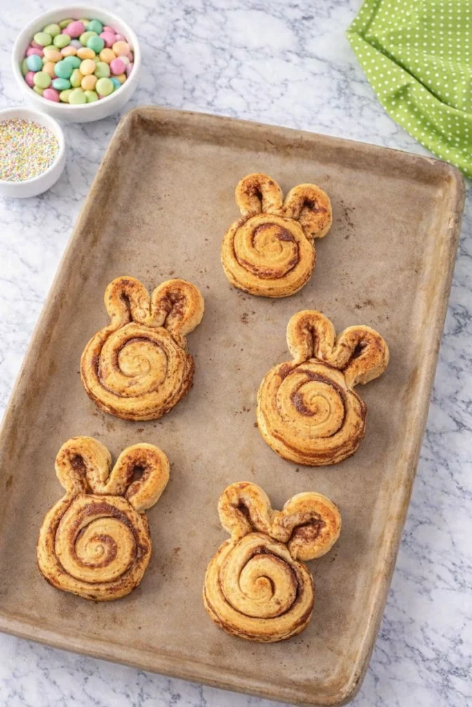 Easter Bunny Cinnamon Rolls