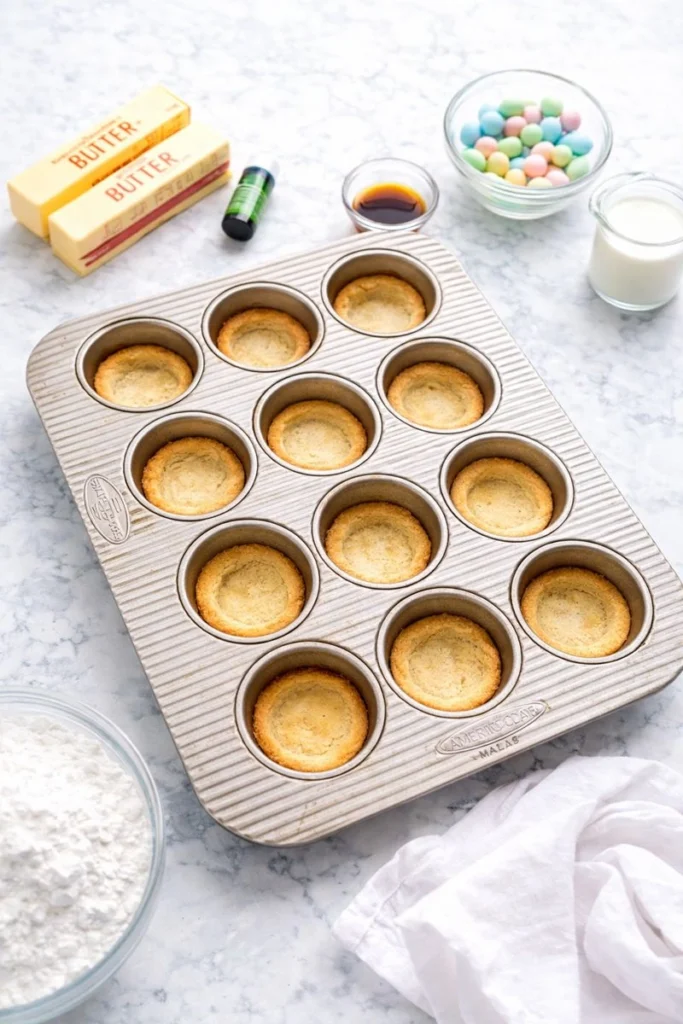 Easter Basket Sugar Cookie Cups