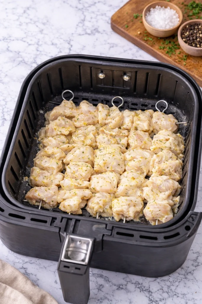 Garlic Parmesan Chicken Skewers