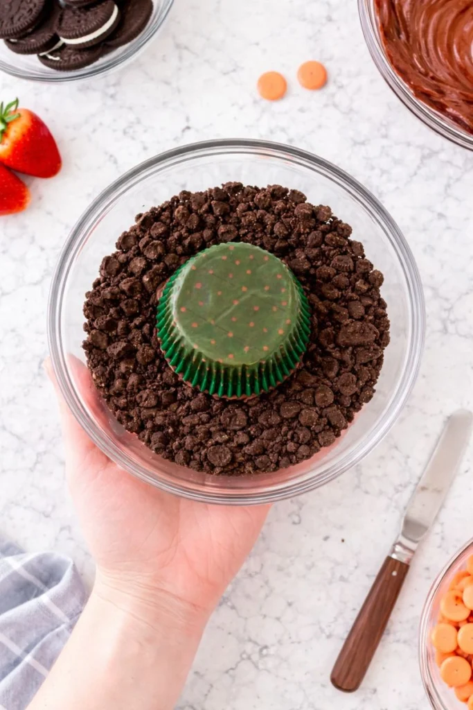 Easter Carrot Patch Cupcakes