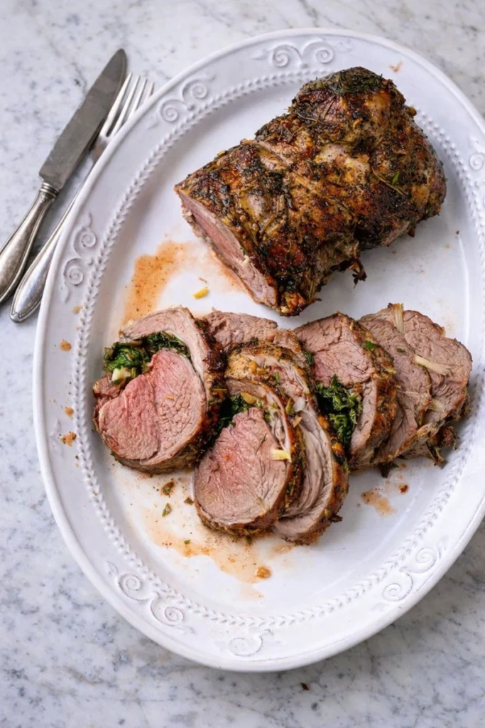 Roast Leg of Lamb with Rosemary &Garlic