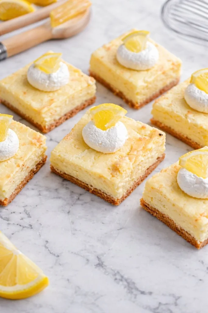 Spring Lemon Cheesecake Squares