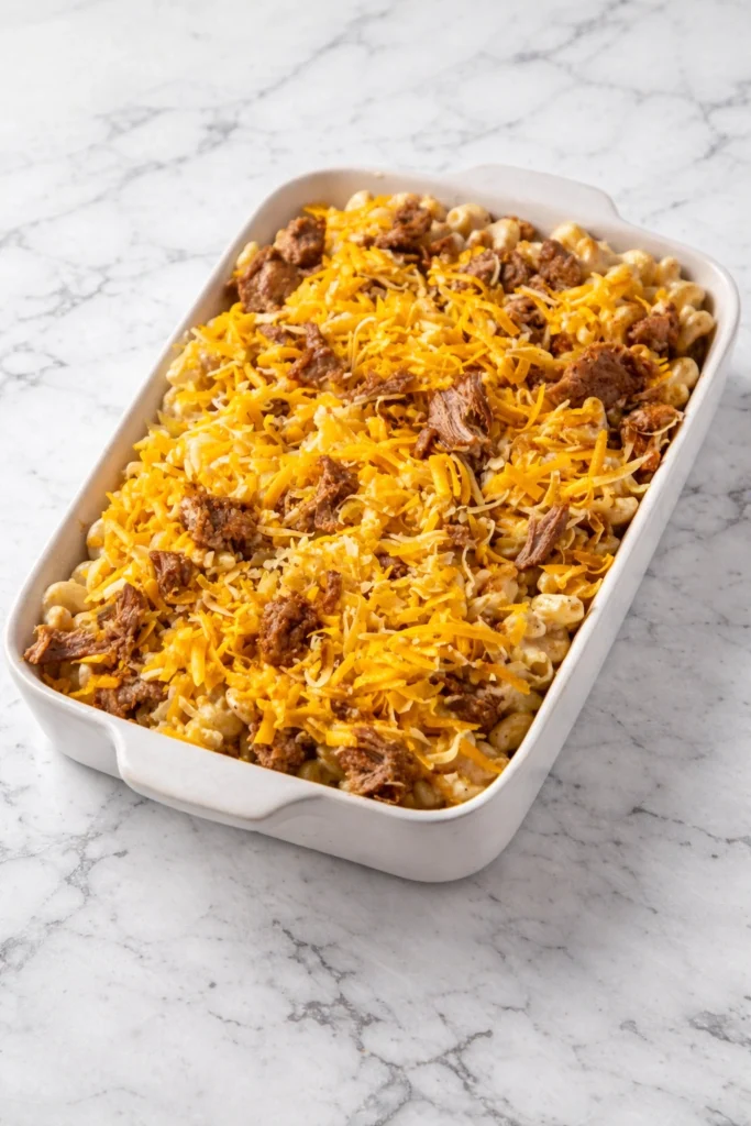 BBQ Pulled Pork Mac and Cheese