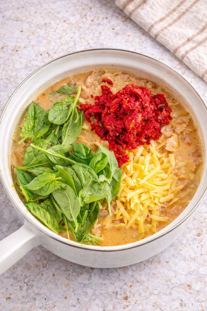 One Pot Creamy Sausage Pasta