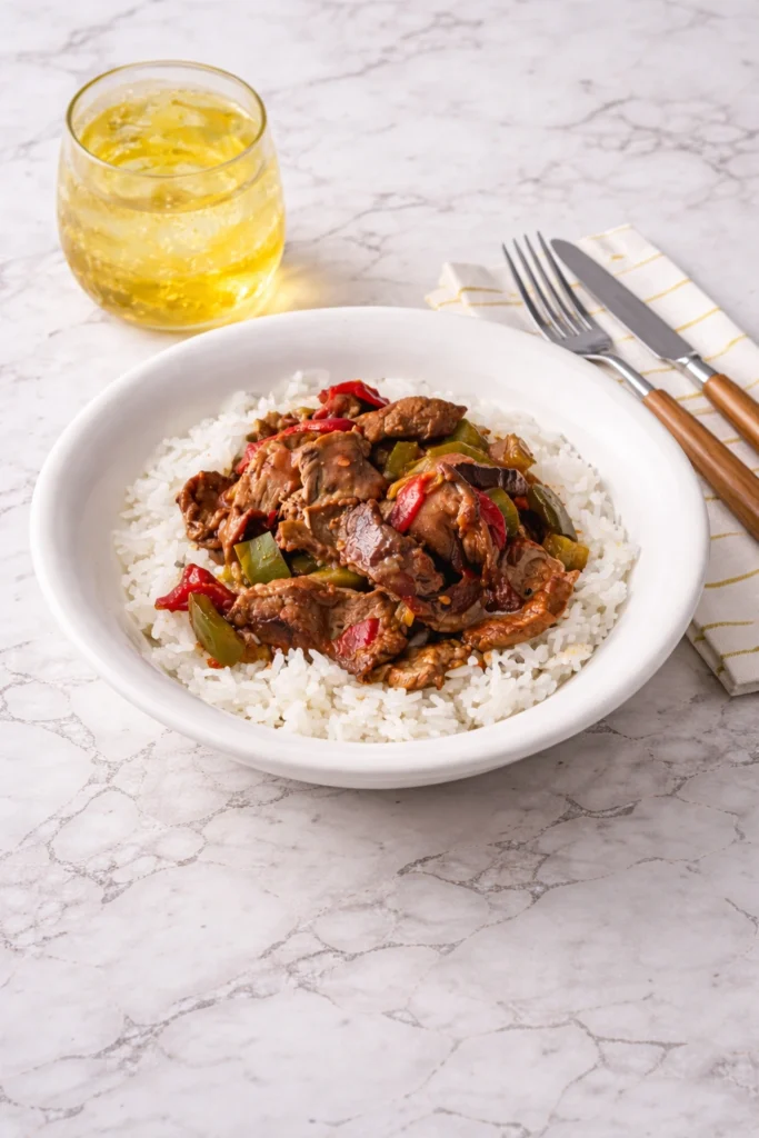 Crock Pot Pepper Steak