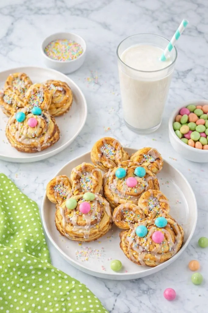 Easter Bunny Cinnamon Rolls