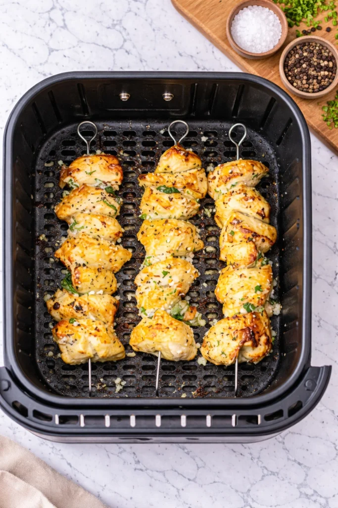 Garlic Parmesan Chicken Skewers