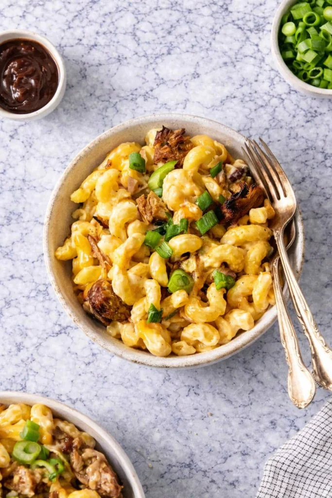 BBQ Pulled Pork Mac and Cheese