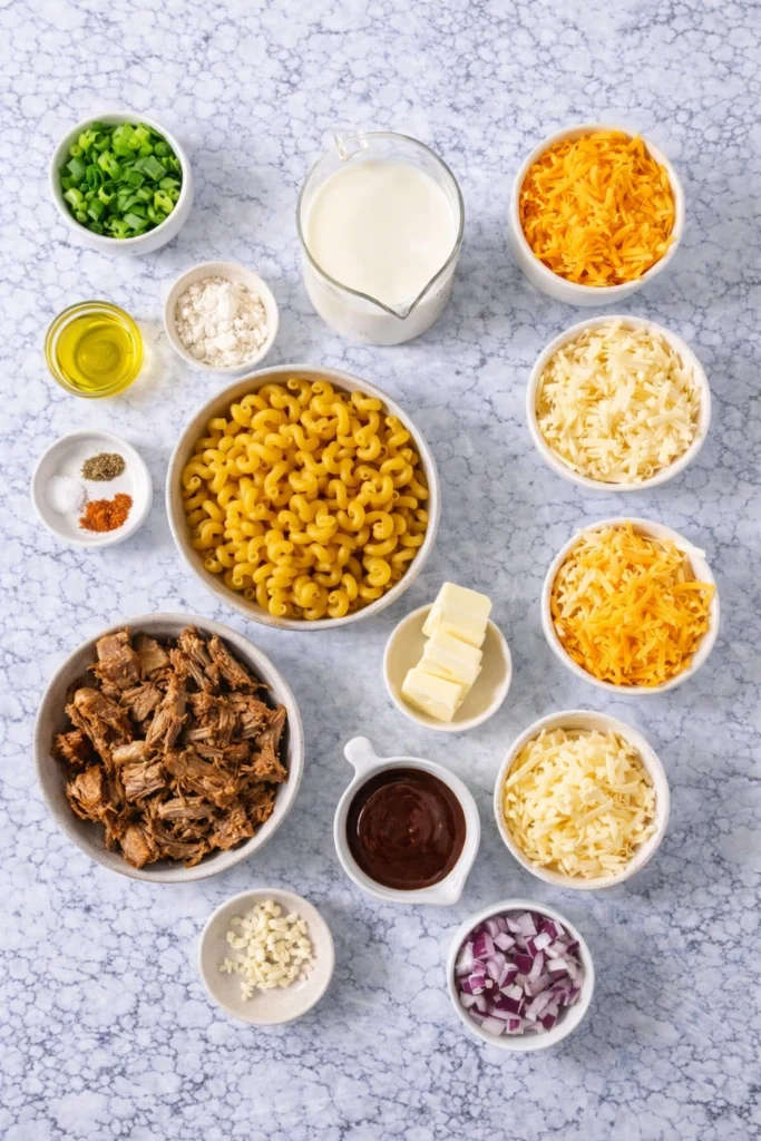 BBQ Pulled Pork Mac and Cheese