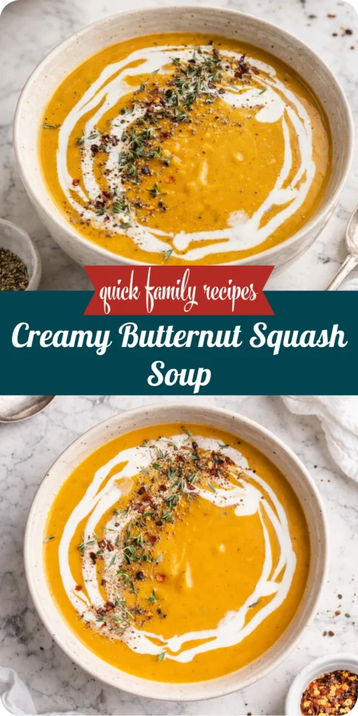 Creamy Butternut Squash Soup