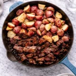 Creamy Garlic Butter Steak and Potatoes Skillet