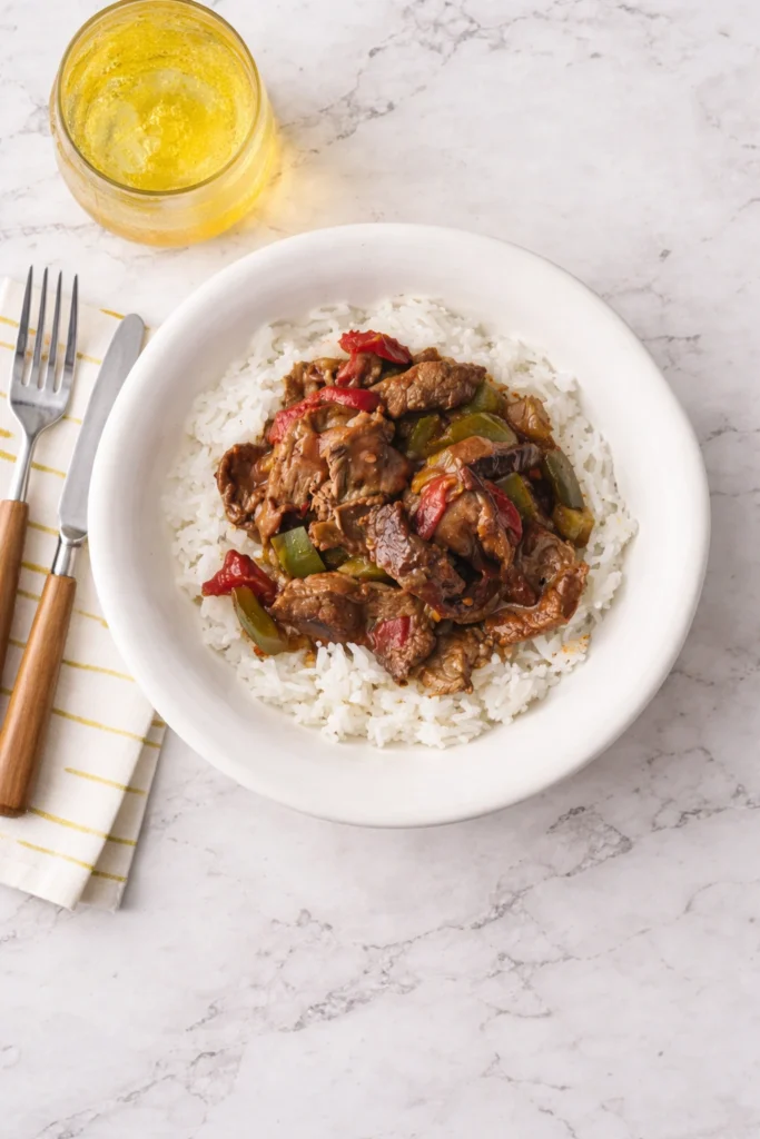 Crock Pot Pepper Steak