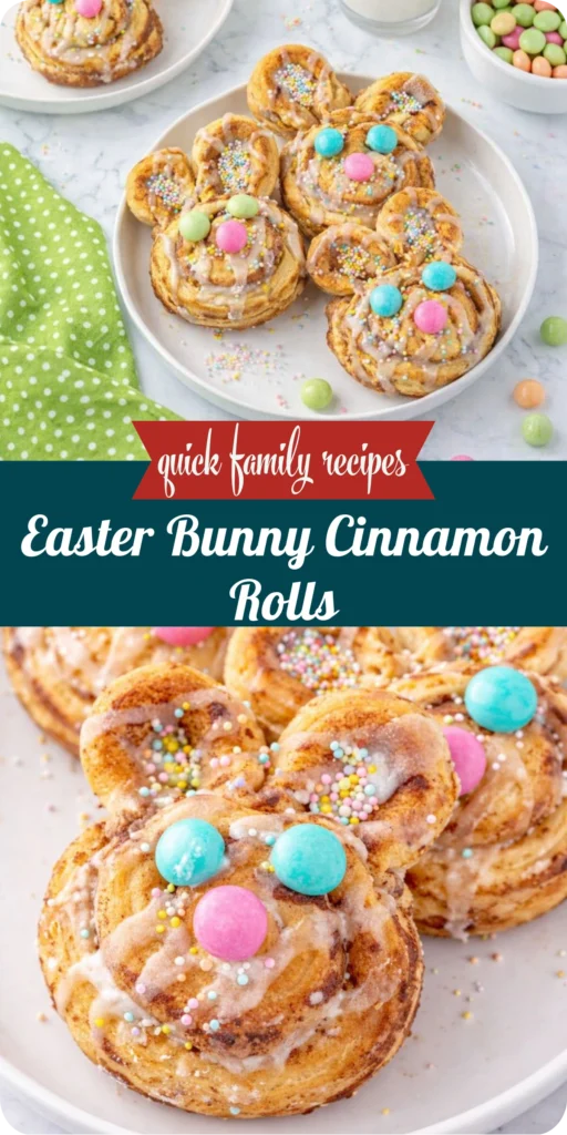 Easter Bunny Cinnamon Rolls