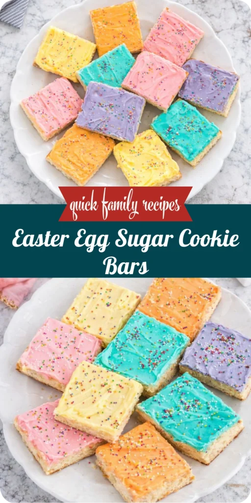 Easter Egg Sugar Cookie Bars
