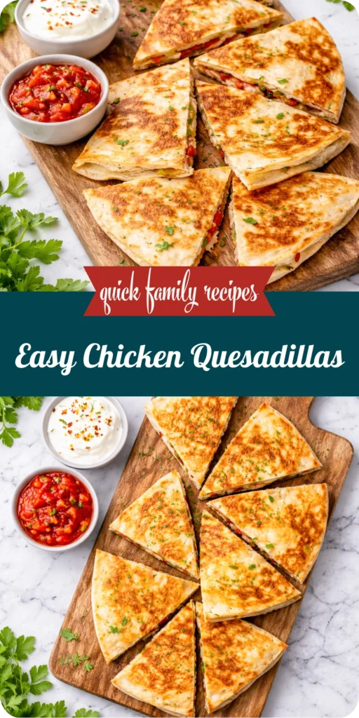 Easy Chicken Quesadillas