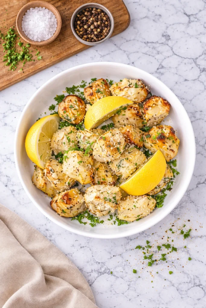 Garlic Parmesan Chicken Skewers