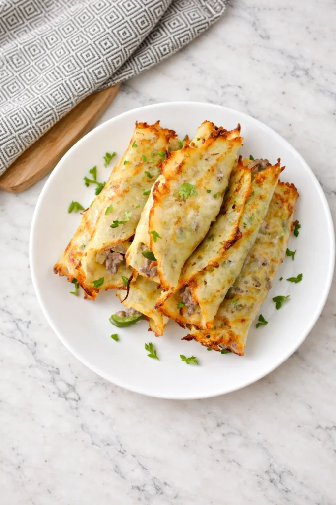 Keto Philly Cheesesteak Roll Ups