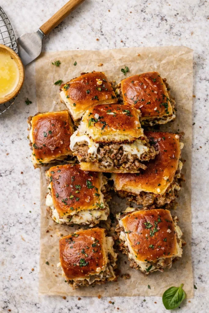 Loaded Philly Cheesesteak Sliders