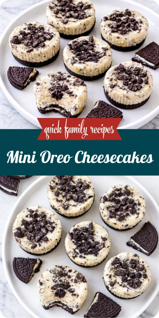 Mini Oreo Cheesecakes