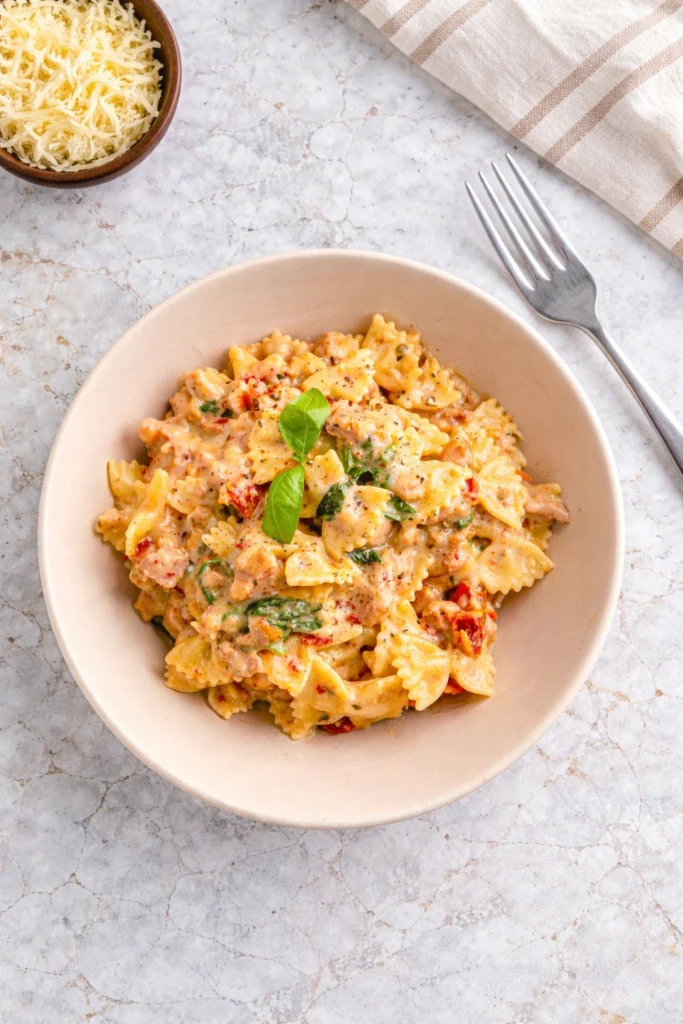 One Pot Creamy Sausage Pasta