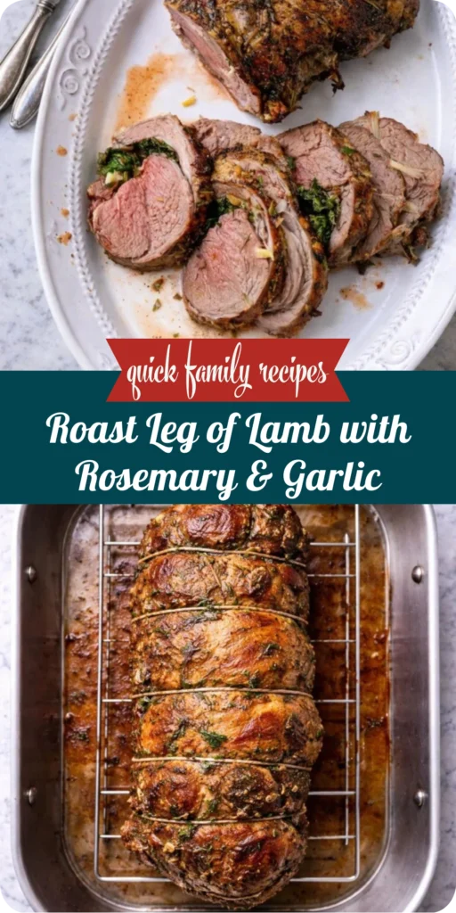 Roast Leg of Lamb with Rosemary & Garlic