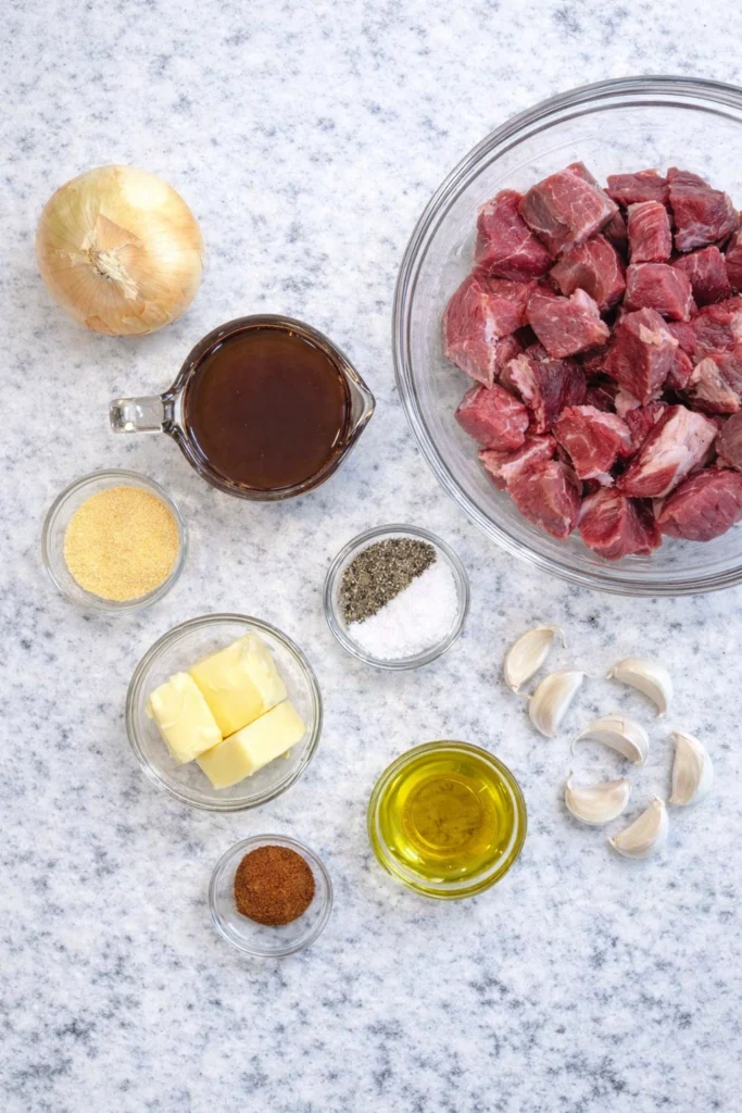 Slow Cooker Garlic Butter Steak Bites